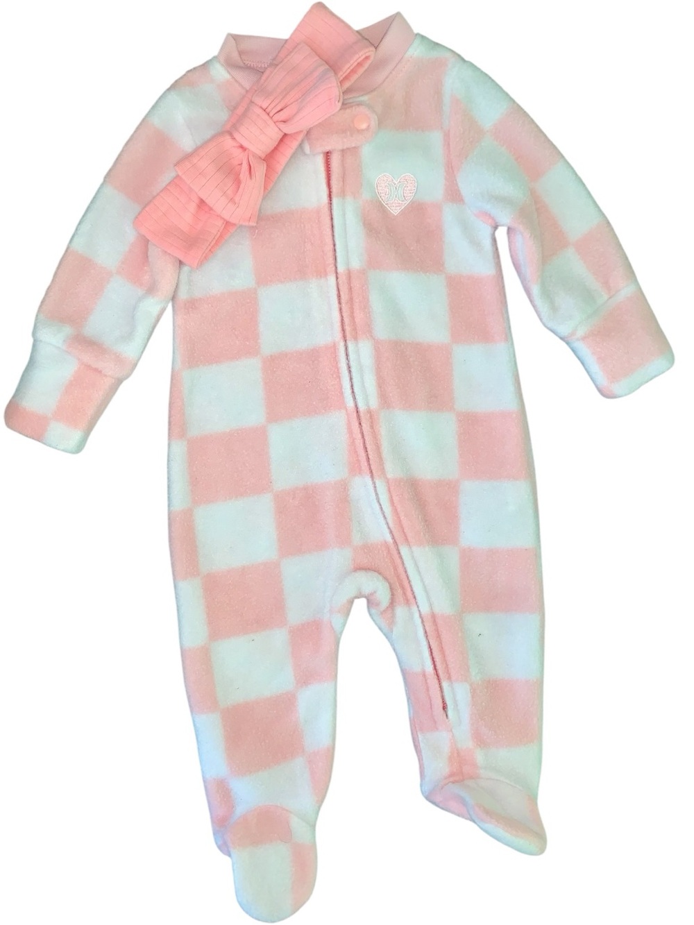 Hurley fleece sleeper with headband 3 months